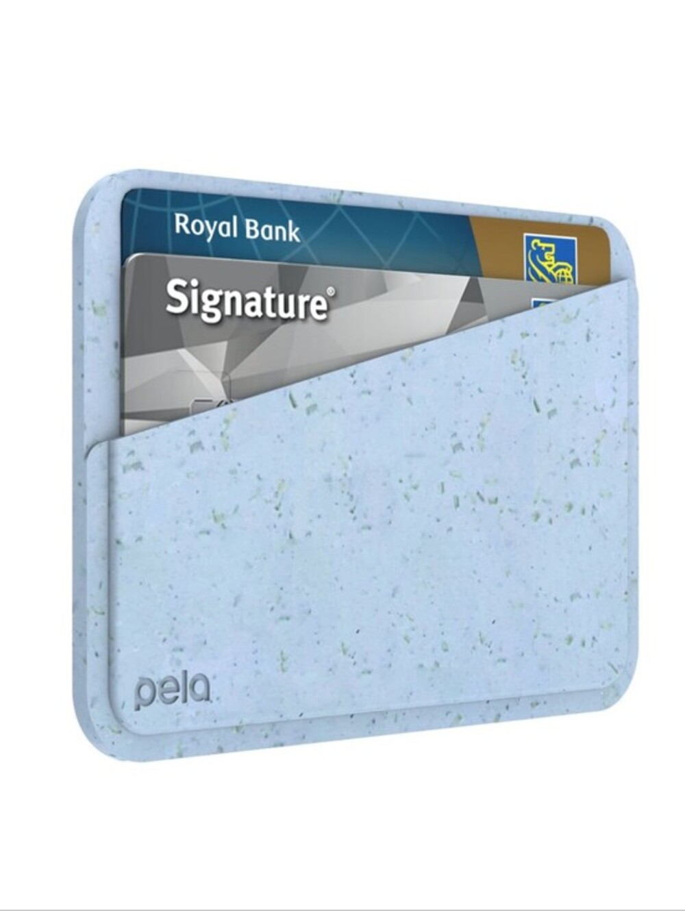 Pela Powder Blue Card Case Mini Wallet